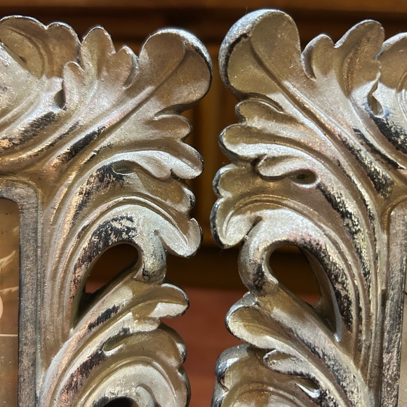 Distressed Picture Frame Set with Ornate Accents - Picture 3 of 5